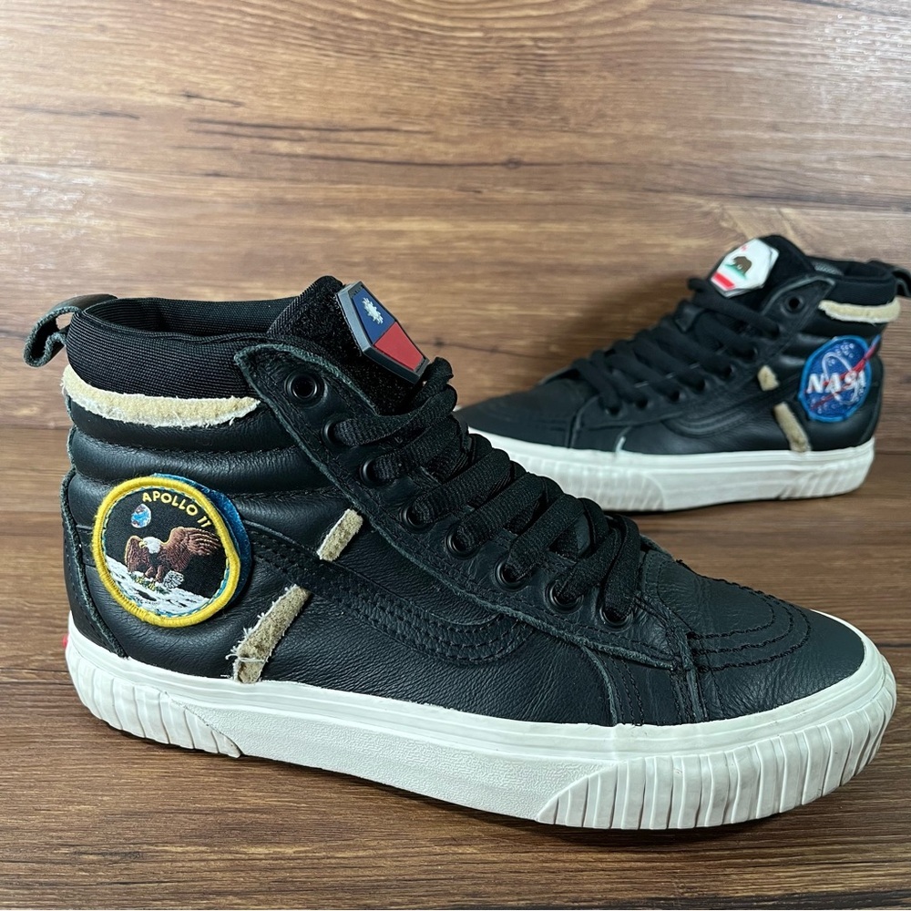 VANS SK8-Hi‎ 46 MTE DX ‘Space Voyager’ Black Leather Sneakers Women’s Size 7.5